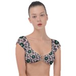 Floral Flower Spring Rose Watercolor Wreath Cap Sleeve Ring Bikini Top