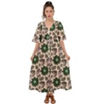 Floral Flower Spring Rose Watercolor Wreath Kimono Sleeve Boho Dress