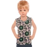 Floral Flower Spring Rose Watercolor Wreath Kids  Sport Tank Top