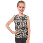 Floral Flower Spring Rose Watercolor Wreath Kids  Mesh Tank Top