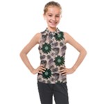 Floral Flower Spring Rose Watercolor Wreath Kids  Sleeveless Polo Tee