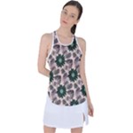 Floral Flower Spring Rose Watercolor Wreath Racer Back Mesh Tank Top