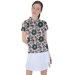 Floral Flower Spring Rose Watercolor Wreath Women s Polo Tee