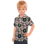 Floral Flower Spring Rose Watercolor Wreath Kids  Polo Tee