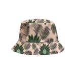 Floral Flower Spring Rose Watercolor Wreath Inside Out Bucket Hat (Kids)