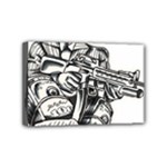 Scarface Movie Traditional Tattoo Mini Canvas 6  x 4  (Stretched)