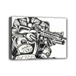 Scarface Movie Traditional Tattoo Mini Canvas 7  x 5  (Stretched)