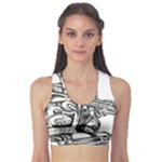 Scarface Movie Traditional Tattoo Sports Bra