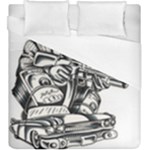 Scarface Movie Traditional Tattoo Duvet Cover (King Size)