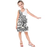 Scarface Movie Traditional Tattoo Kids  Sleeveless Dress