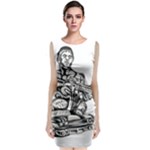 Scarface Movie Traditional Tattoo Sleeveless Velvet Midi Dress