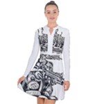 Scarface Movie Traditional Tattoo Long Sleeve Panel Dress