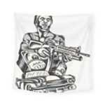 Scarface Movie Traditional Tattoo Square Tapestry (Small)