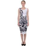 Scarface Movie Traditional Tattoo Sleeveless Pencil Dress