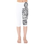 Scarface Movie Traditional Tattoo Kids  Capri Leggings 