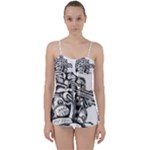 Scarface Movie Traditional Tattoo Babydoll Tankini Set