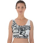 Scarface Movie Traditional Tattoo Velvet Crop Top