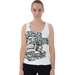 Scarface Movie Traditional Tattoo Velvet Tank Top