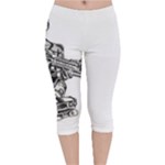 Scarface Movie Traditional Tattoo Velvet Capri Leggings 