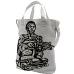 Scarface Movie Traditional Tattoo Canvas Messenger Bag