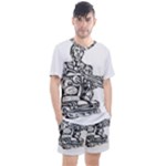 Scarface Movie Traditional Tattoo Men s Mesh Tee and Shorts Set