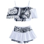 Scarface Movie Traditional Tattoo Kids  Off Shoulder Skirt Bikini