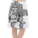 Scarface Movie Traditional Tattoo Fishtail Chiffon Skirt