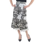 Scarface Movie Traditional Tattoo Midi Mermaid Skirt