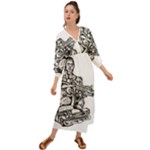 Scarface Movie Traditional Tattoo Grecian Style  Maxi Dress