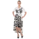 Scarface Movie Traditional Tattoo Front Wrap High Low Dress