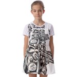 Scarface Movie Traditional Tattoo Kids  Short Sleeve Pinafore Style Dress