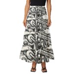 Scarface Movie Traditional Tattoo Tiered Ruffle Maxi Skirt