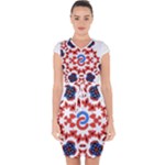 IM Fourth Dimension ADKPS Capsleeve Drawstring Dress 