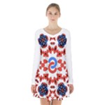 IM Fourth Dimension ADKPS Long Sleeve Velvet V-neck Dress