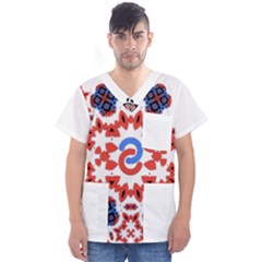Men s V-Neck Scrub Top 