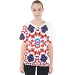 IM Fourth Dimension ADKPS V-Neck Dolman Drape Top