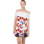 IM Fourth Dimension ADKPS Off Shoulder Chiffon Dress