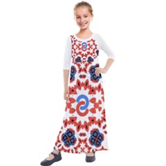 Kids  Quarter Sleeve Maxi Dress 
