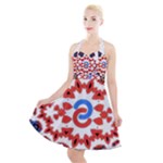IM Fourth Dimension ADKPS Halter Party Swing Dress 