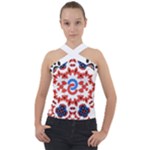 IM Fourth Dimension ADKPS Cross Neck Velour Top