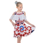 IM Fourth Dimension ADKPS Kids  Shoulder Cutout Chiffon Dress