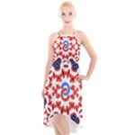 IM Fourth Dimension ADKPS High-Low Halter Chiffon Dress 