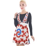 IM Fourth Dimension ADKPS Plunge Pinafore Velour Dress