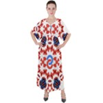 IM Fourth Dimension ADKPS V-Neck Boho Style Maxi Dress