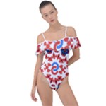 IM Fourth Dimension ADKPS Frill Detail One Piece Swimsuit