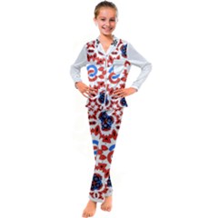 Kids  Satin Long Sleeve Pajamas Set 