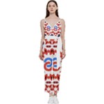 IM Fourth Dimension ADKPS V-Neck Spaghetti Strap Tie Front Jumpsuit