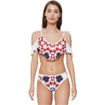 IM Fourth Dimension ADKPS Ruffle Edge Tie Up Bikini Set	
