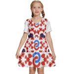 IM Fourth Dimension ADKPS Kids  Short Sleeve Tiered Mini Dress