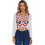 IM Fourth Dimension ADKPS Long Sleeve V-Neck Top